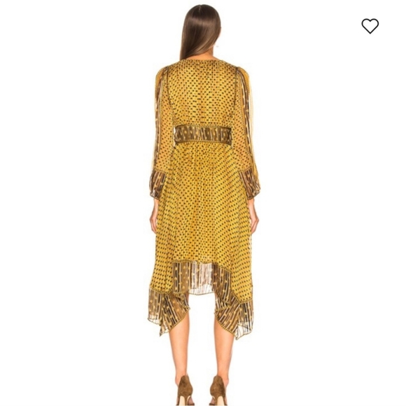 Ulla Johnson Silk Golden Flutter Dress - Picture 2 of 12